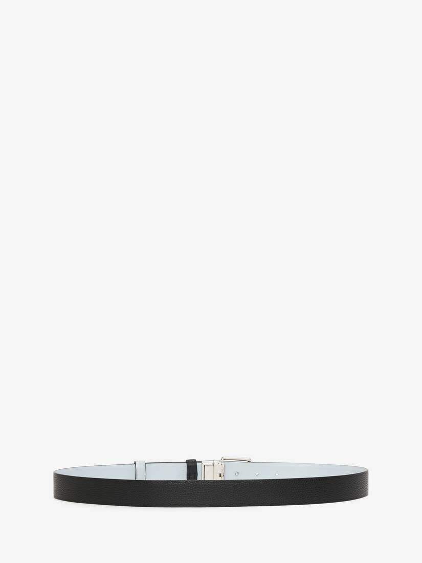 Men's Reversible M Belt in Black/spring Blue - 2