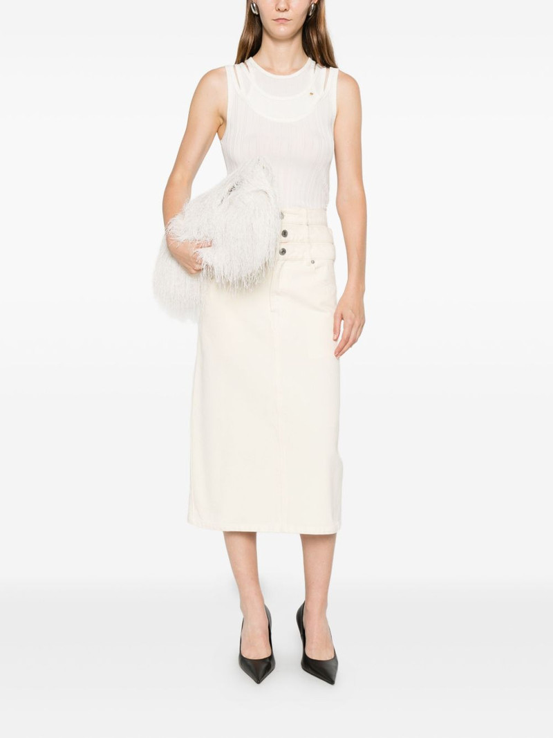 VIKTOR & ROLF triple layer denim midi skirt outlook