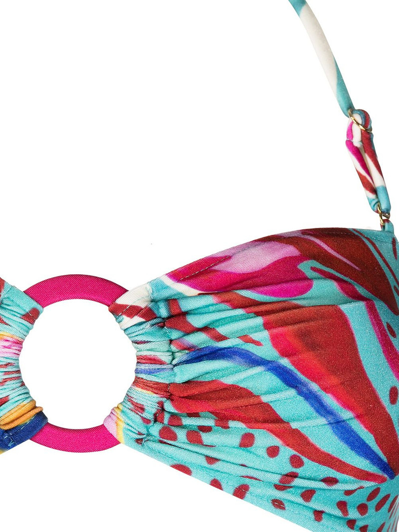 floral-print bandeau bikini top 3