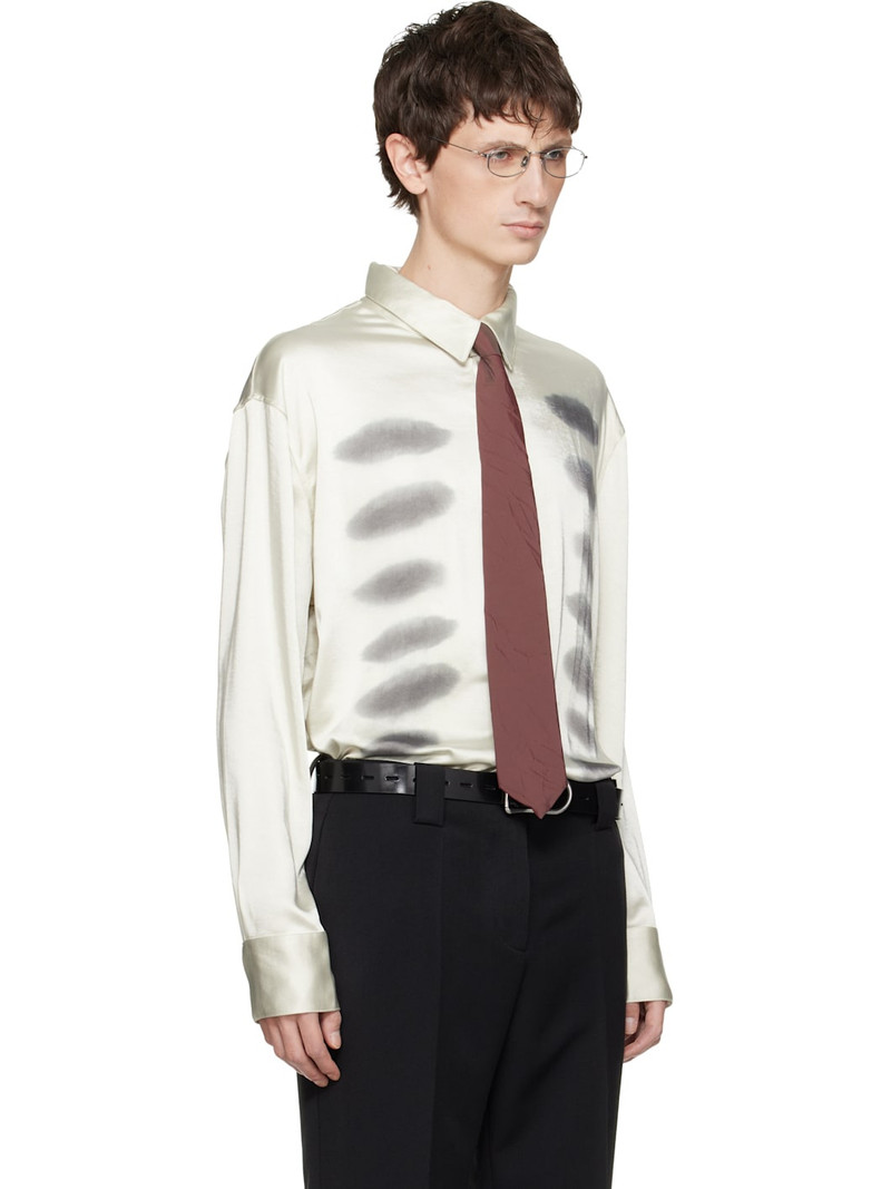 Off-White X-Ray Printed Satin Button-Up Shirt 2