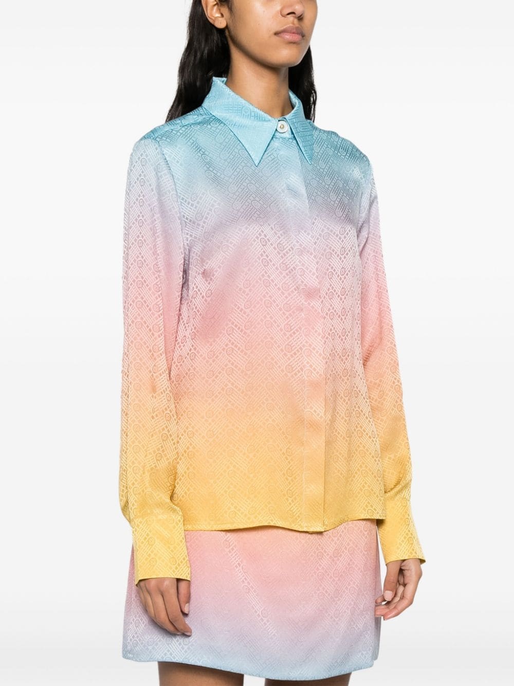 Pastel Gradient silk shirt - 3