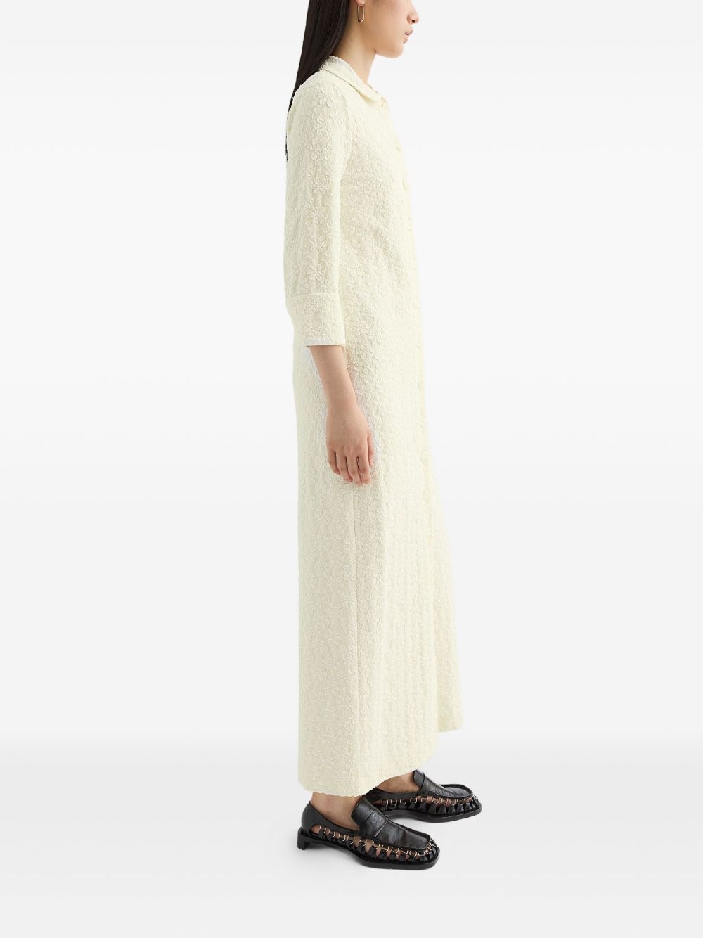 floral-embellished maxi dress - 3