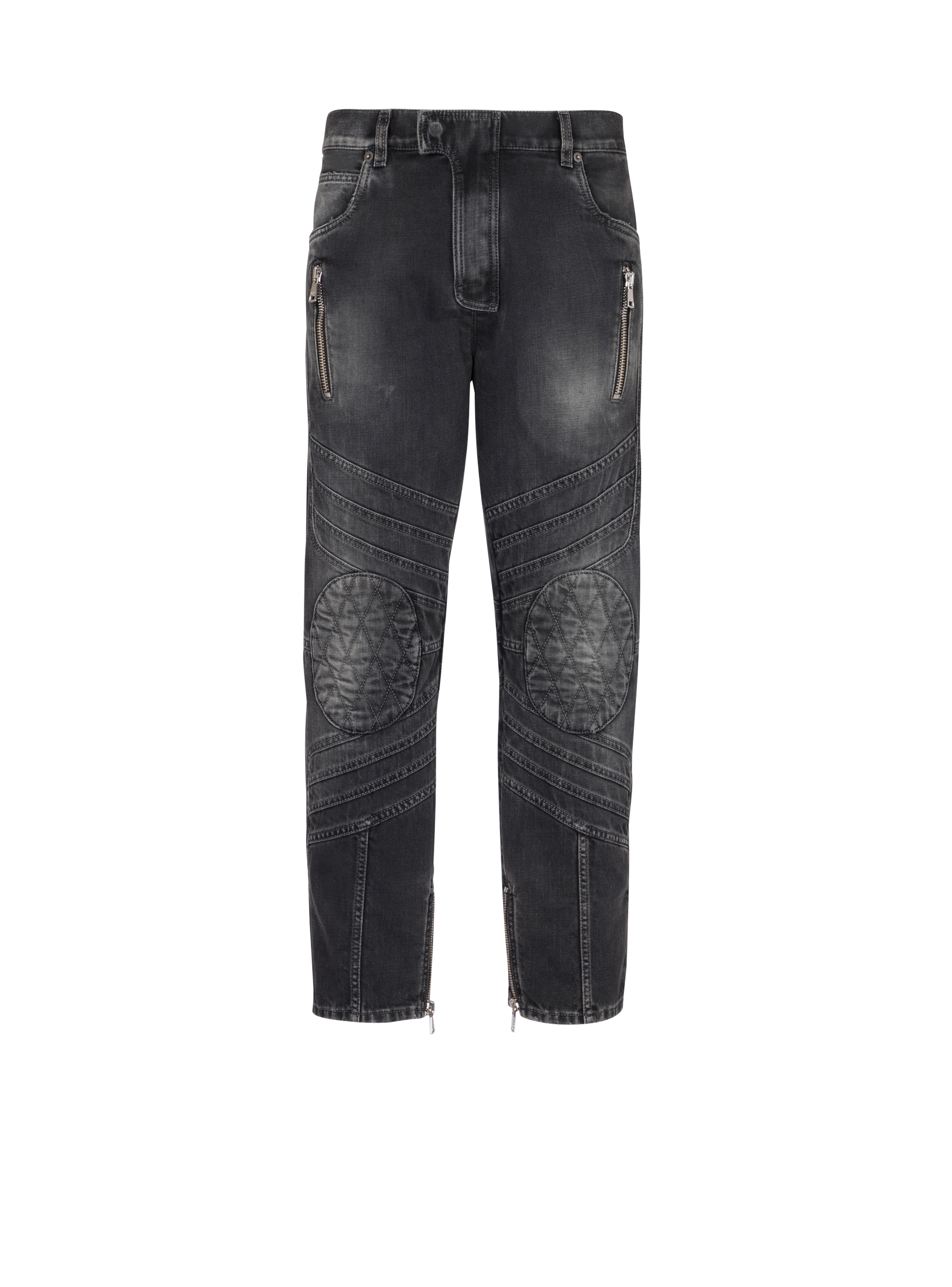 Denim biker jeans - 1