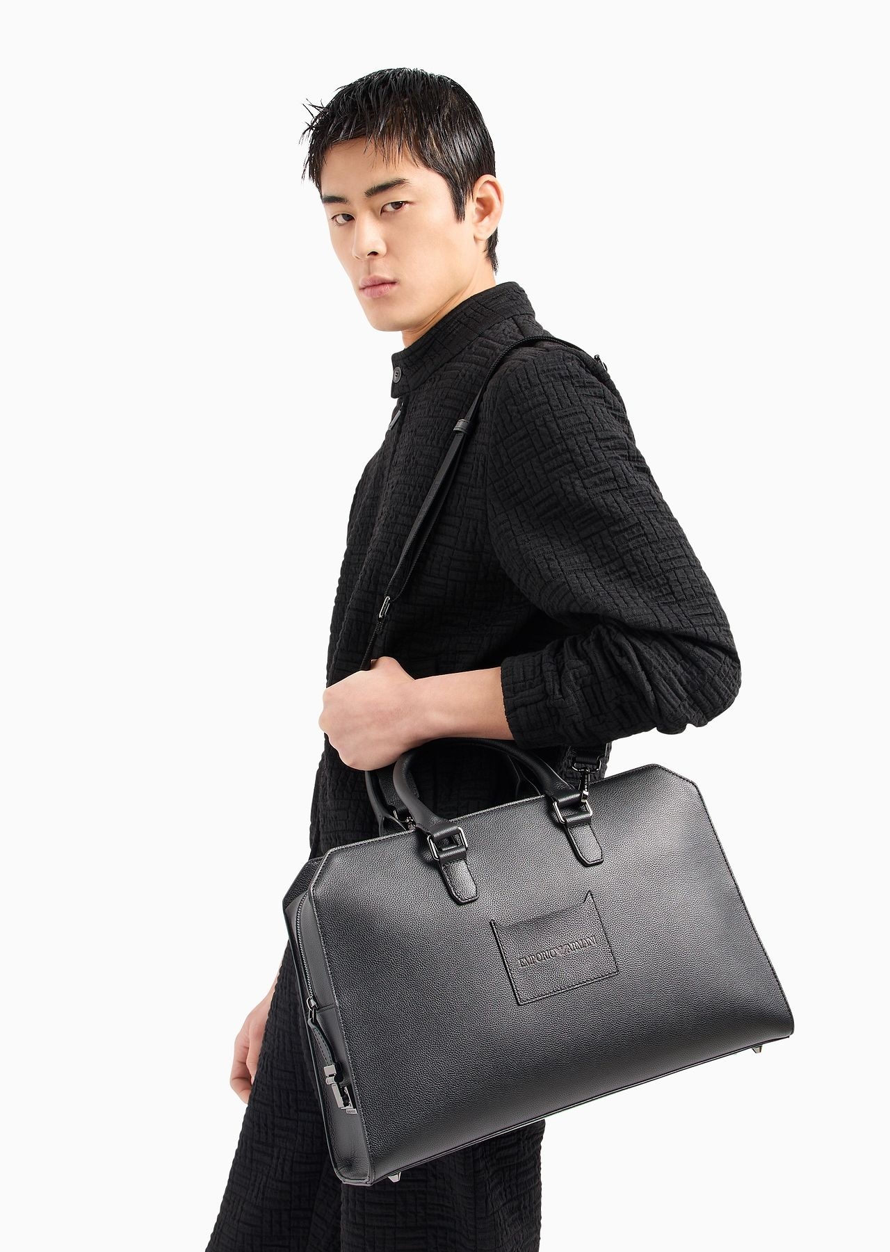 Business bag in tumbled leather - 8