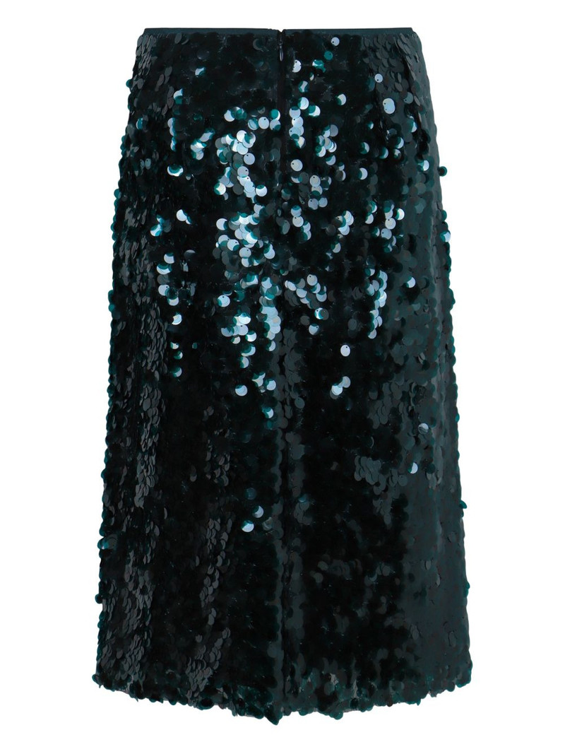 Vince Bias sequin-embellished midi skirt outlook