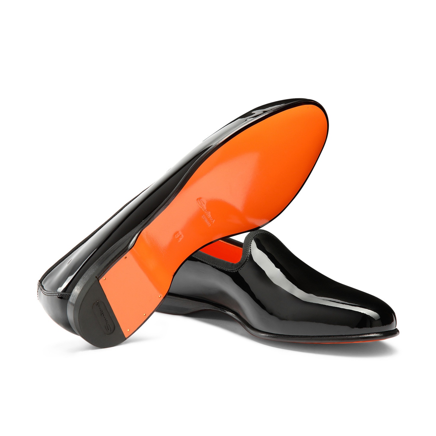 Men's black patent leather Andrea loafer - 4