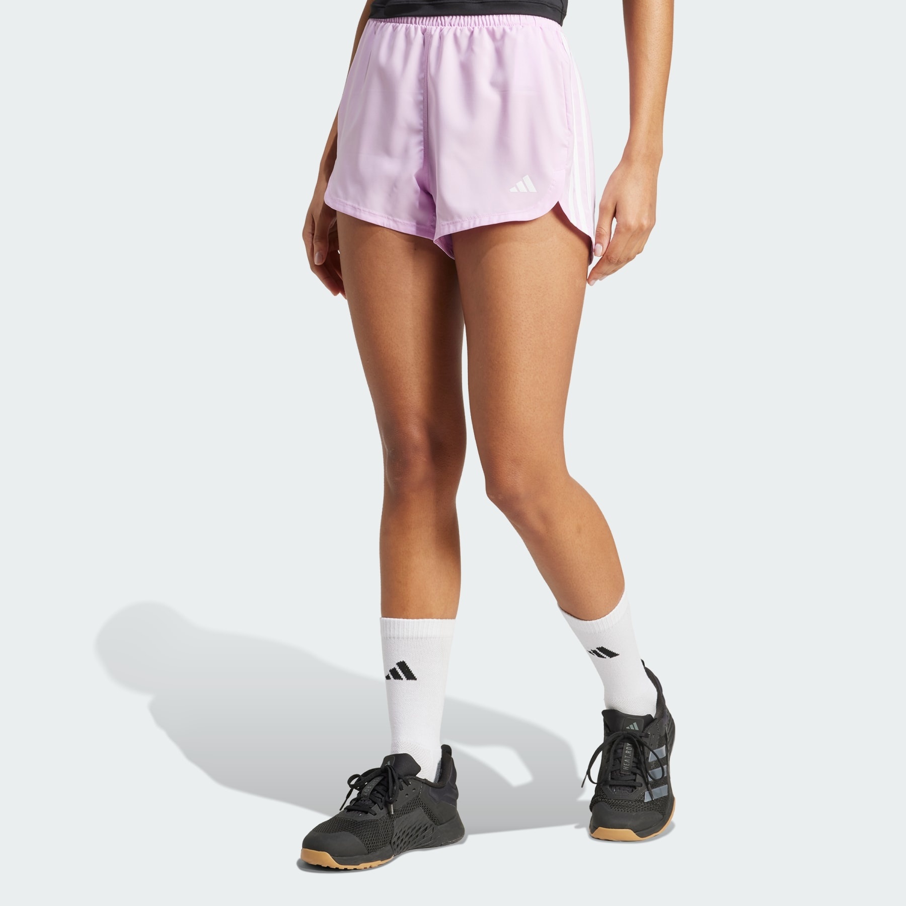Pacer Training 3-Stripes Woven High-Rise Shorts - 2