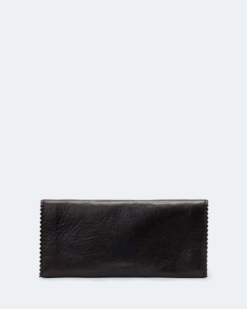 SILOH PINKED-EDGE LEATHER CONTINENTAL WALLET - 1