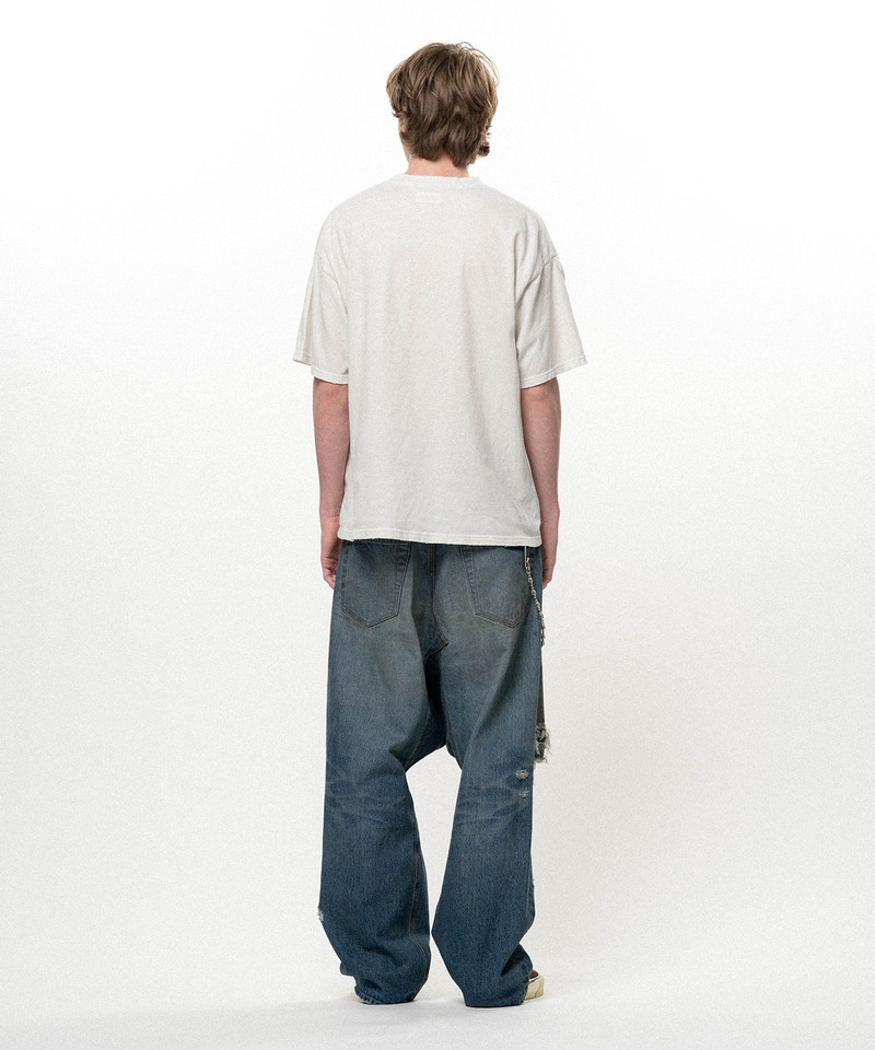 Distressed Sarouel Denim Pants 11