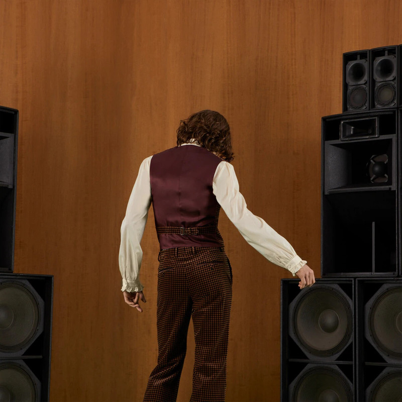 Polka dot velvet formal vest 6