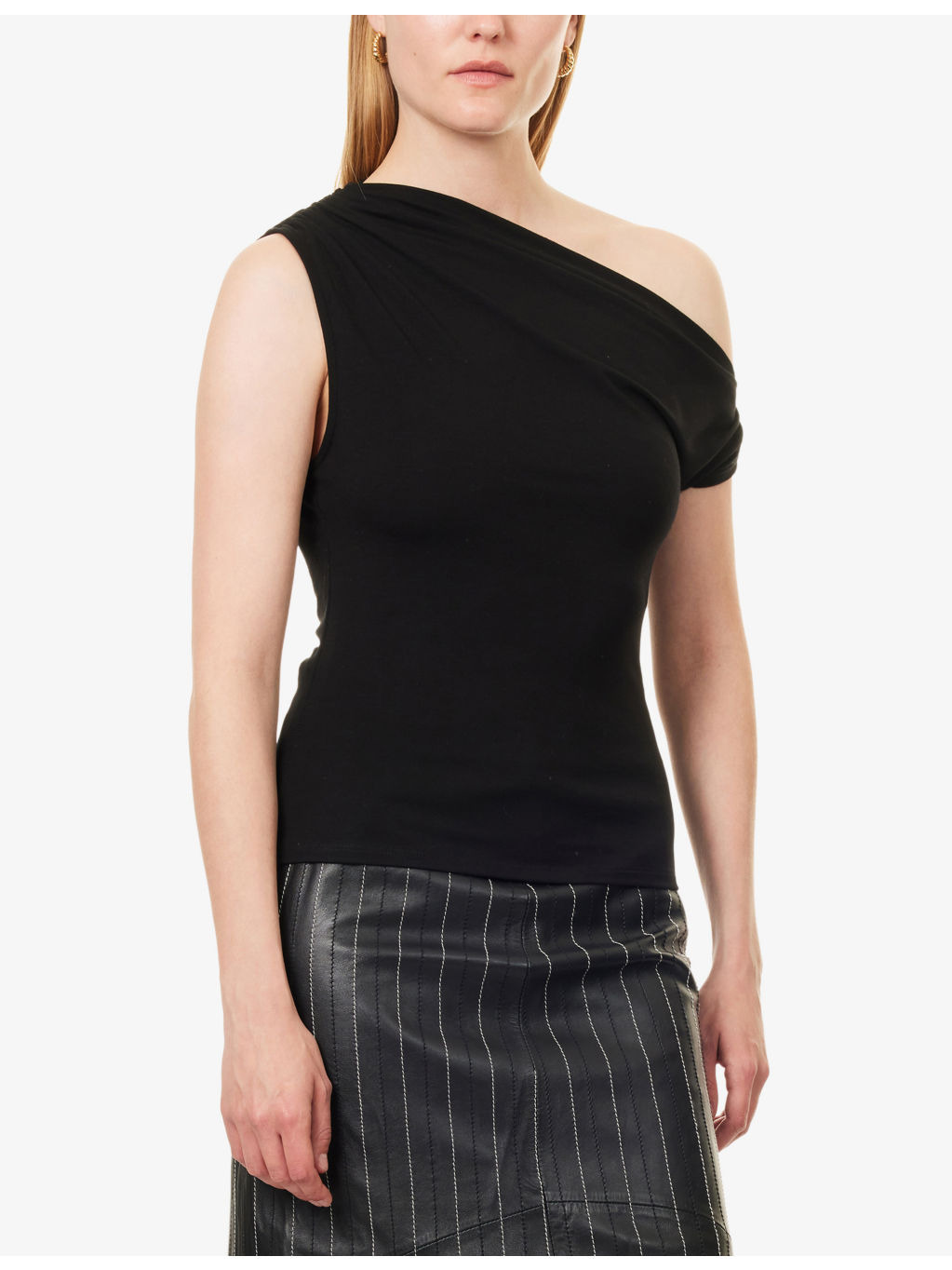 Belle Asymmetric Jersey Top - 3