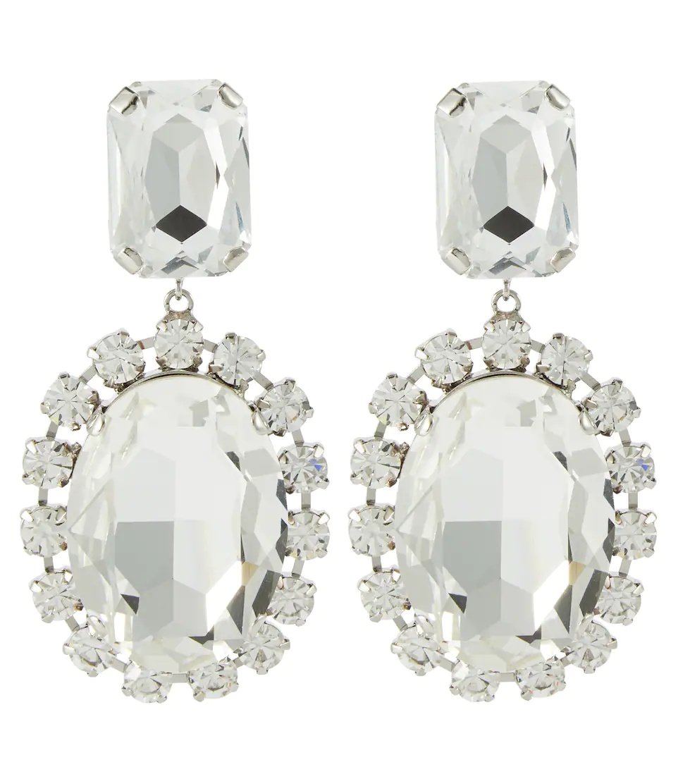 Embellished clip-on earrings - 1