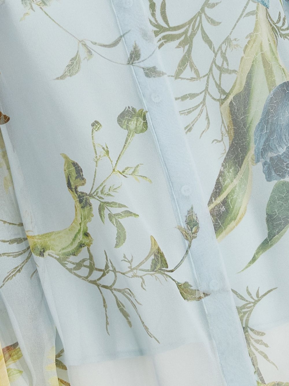 botanical-print silk blouse - 3