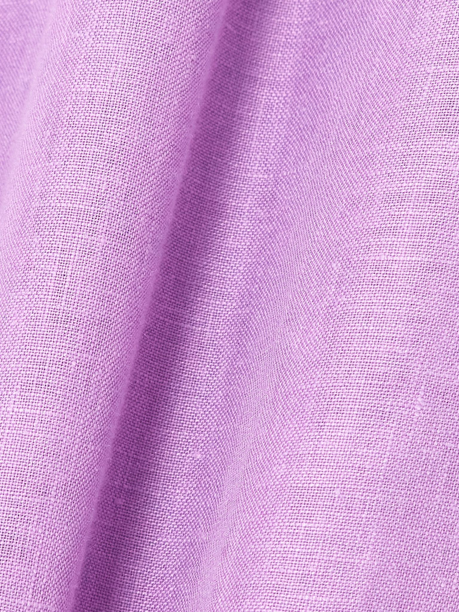 L'Intemporel Select linen wide-leg pants Purple - 5