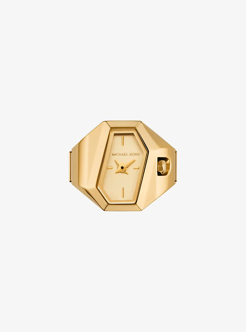 Suri Gold-Tone Ring Watch - 1