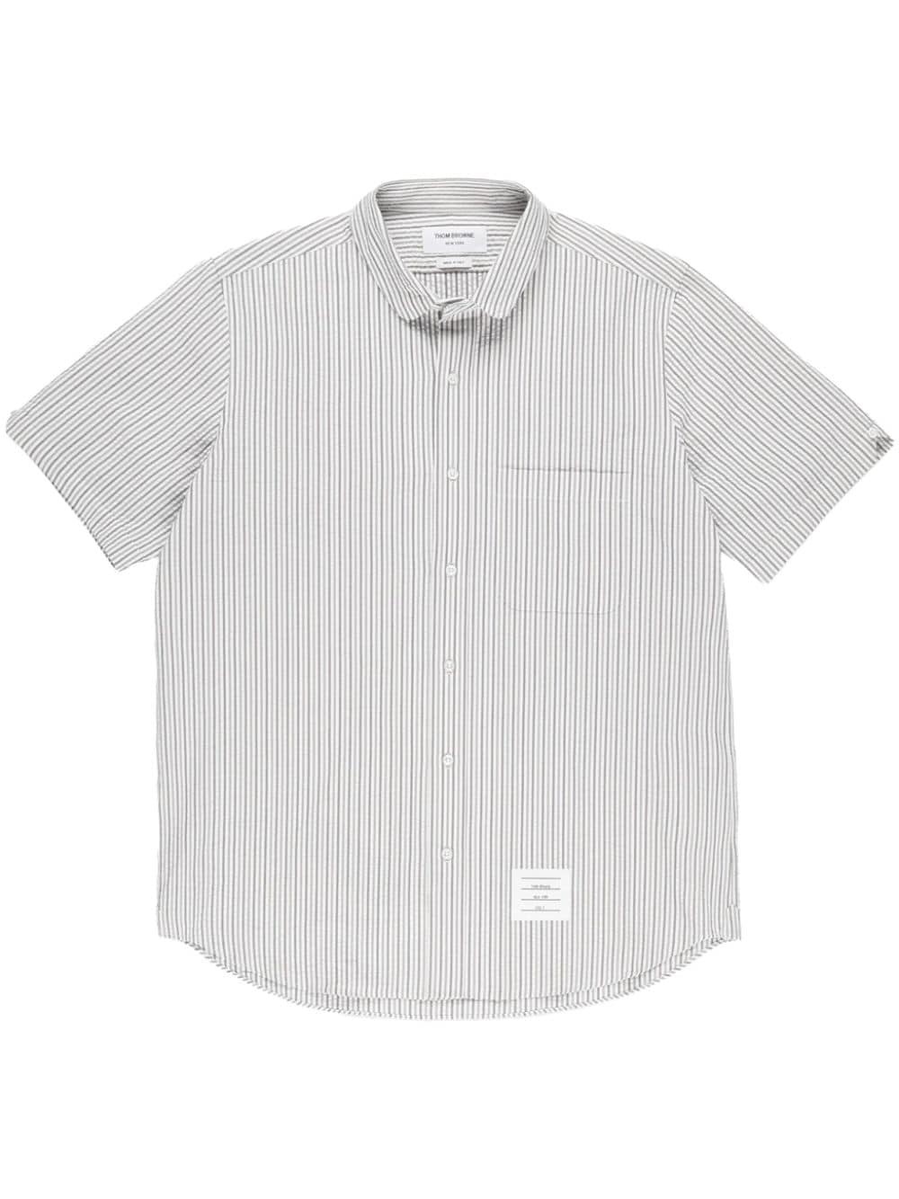 striped seersucker cotton shirt - 1