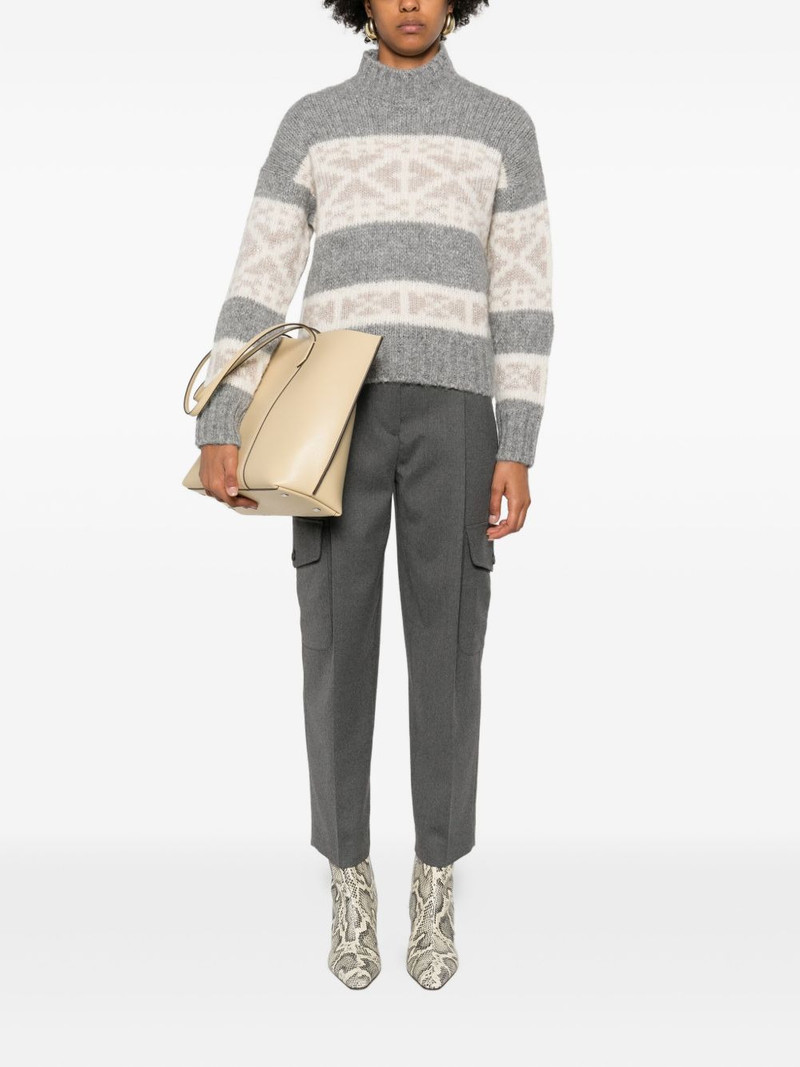 PESERICO snowflake-striped sweater outlook