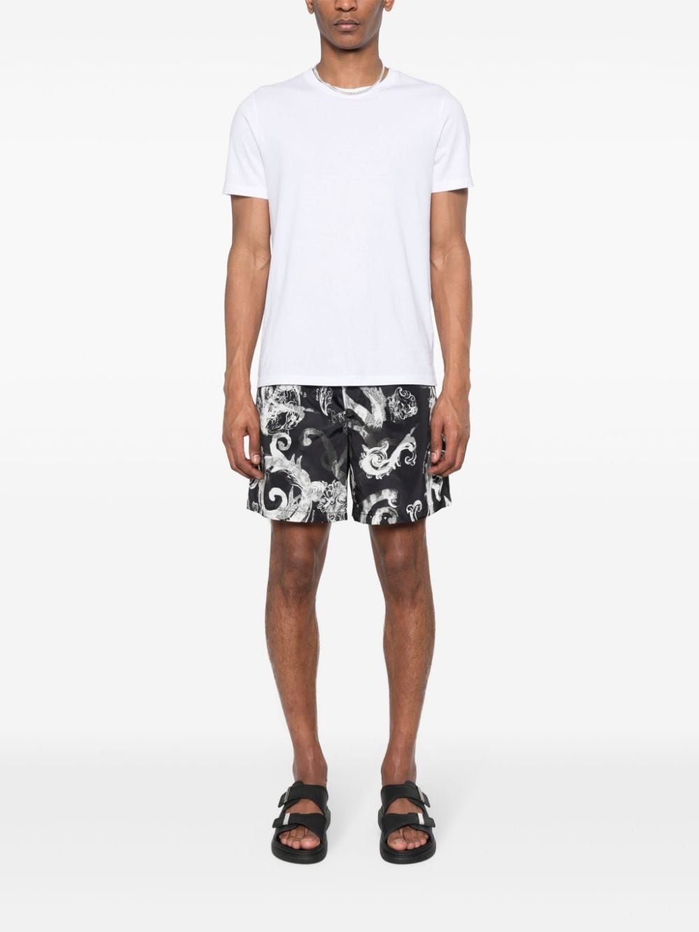 Watercolour Couture-print track shorts - 2