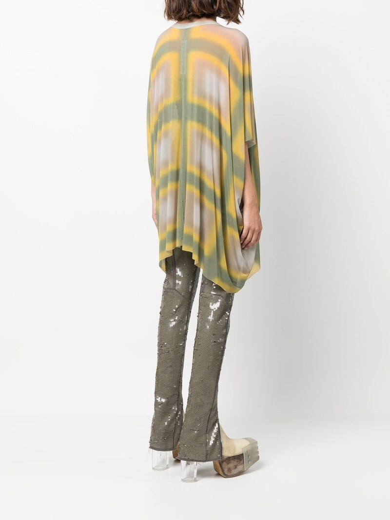 Minerva draped geometric-print top 4