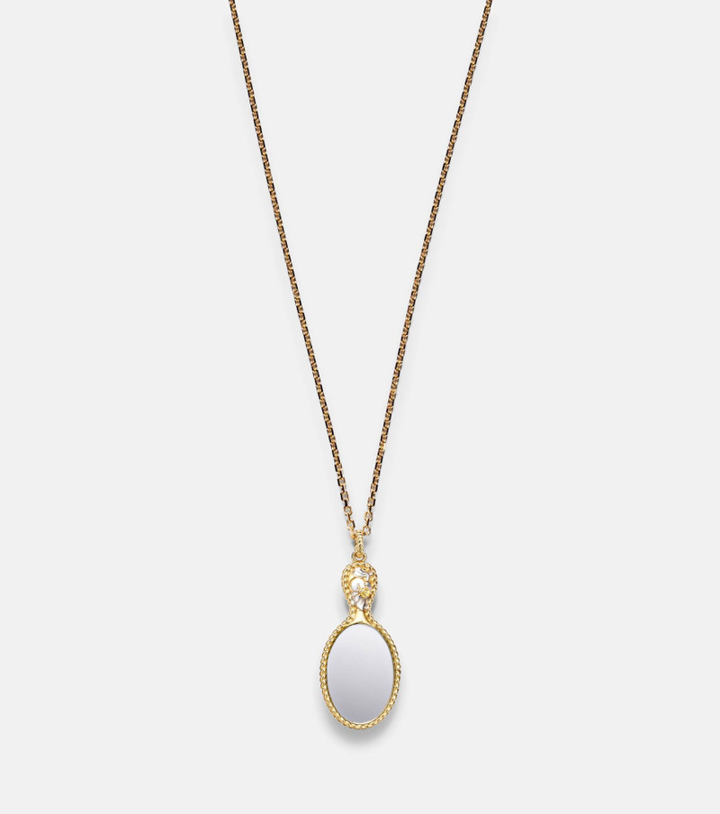 Joli Miroir 18kt and 9kt gold pendant necklace with citrines 7