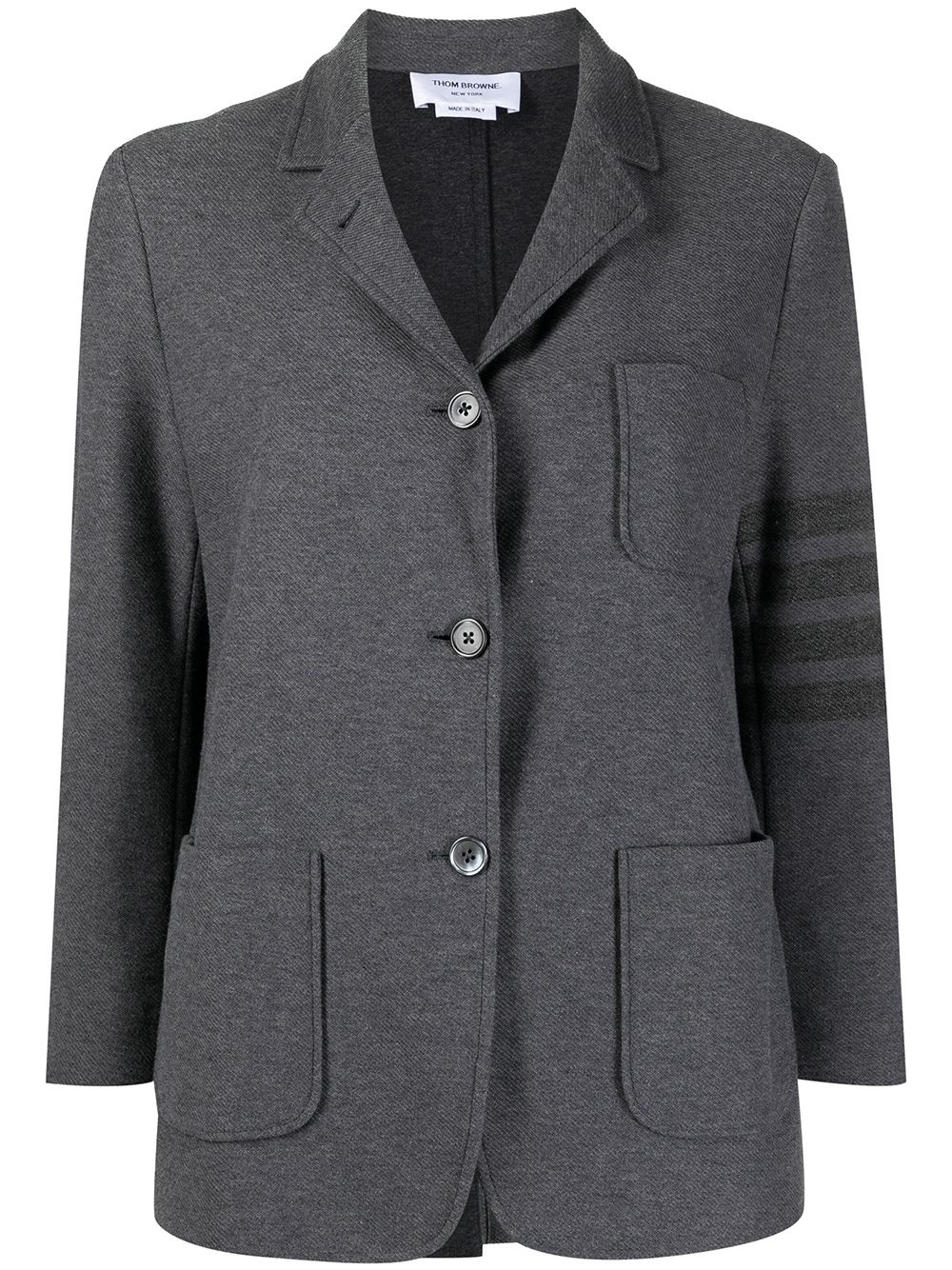 4-Bar stripe twill sack jacket - 1