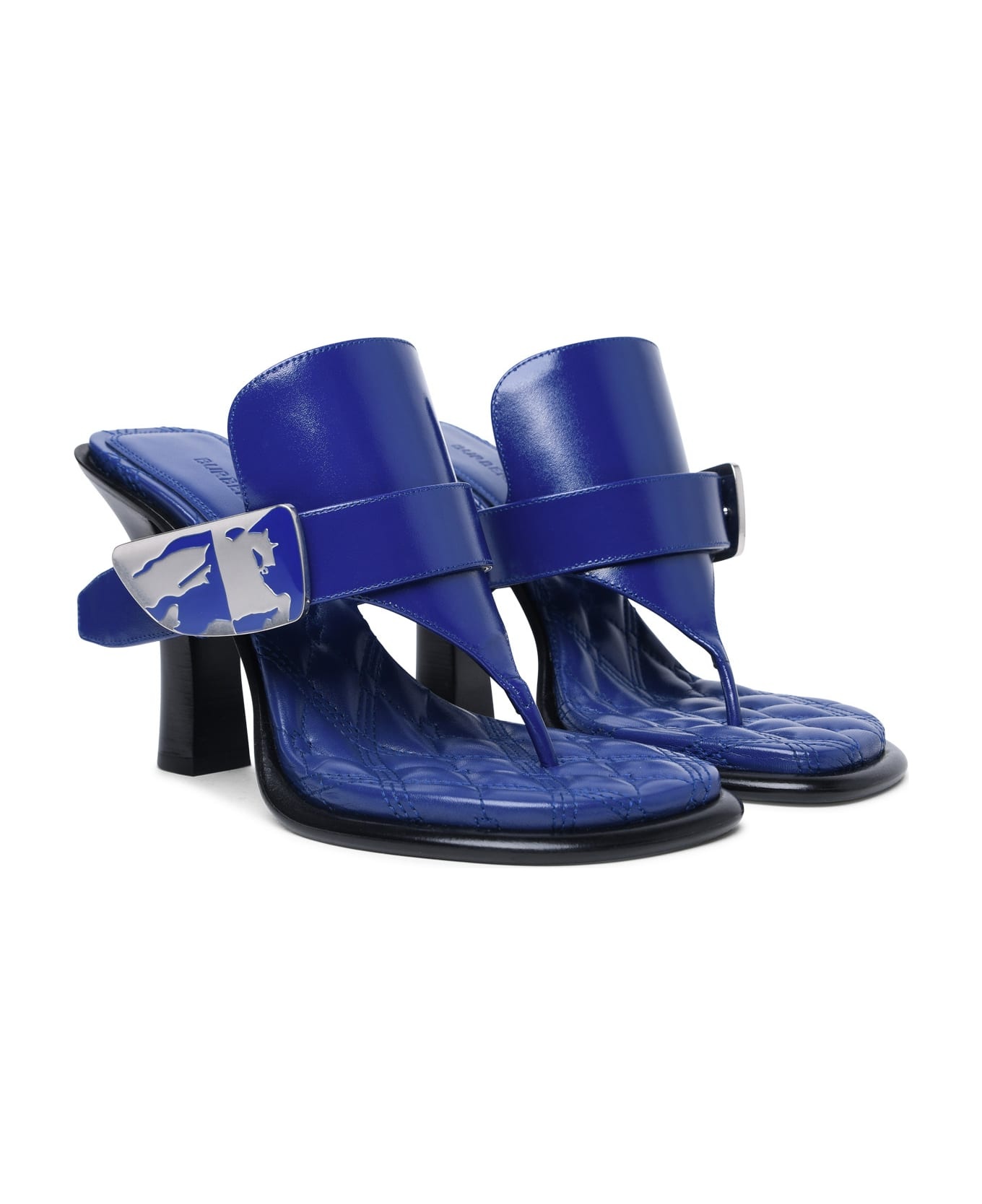 'bay' Blue Leather Sandals - 2