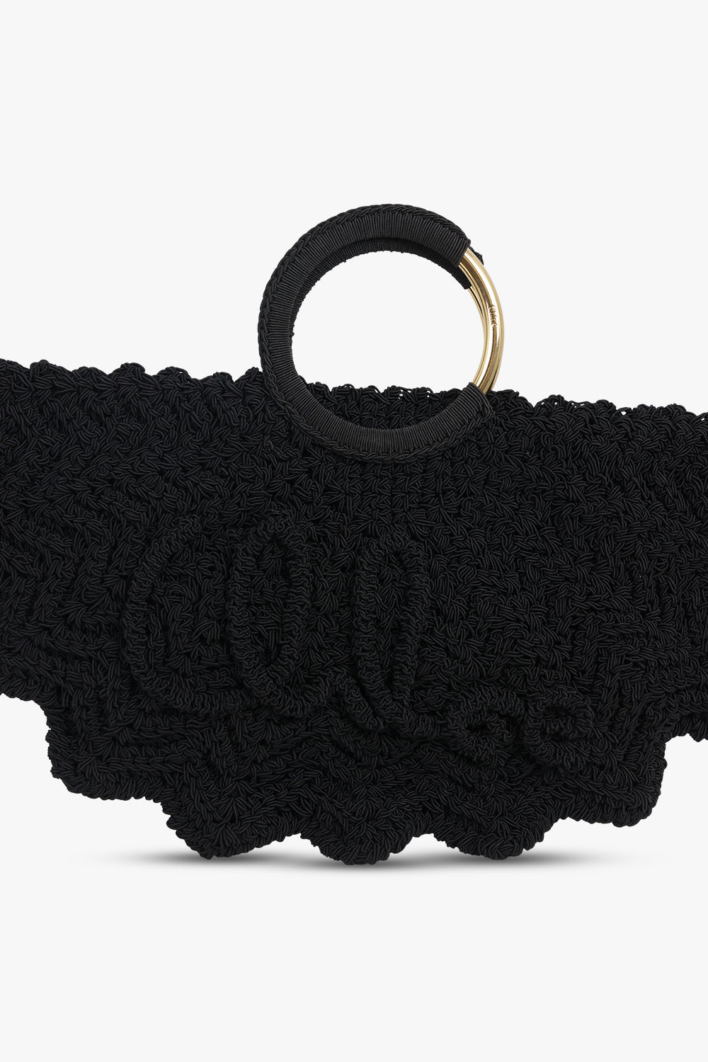 BRACELET PARAVENT LOGO CROCHET TOTE BAG | BLACK - 4
