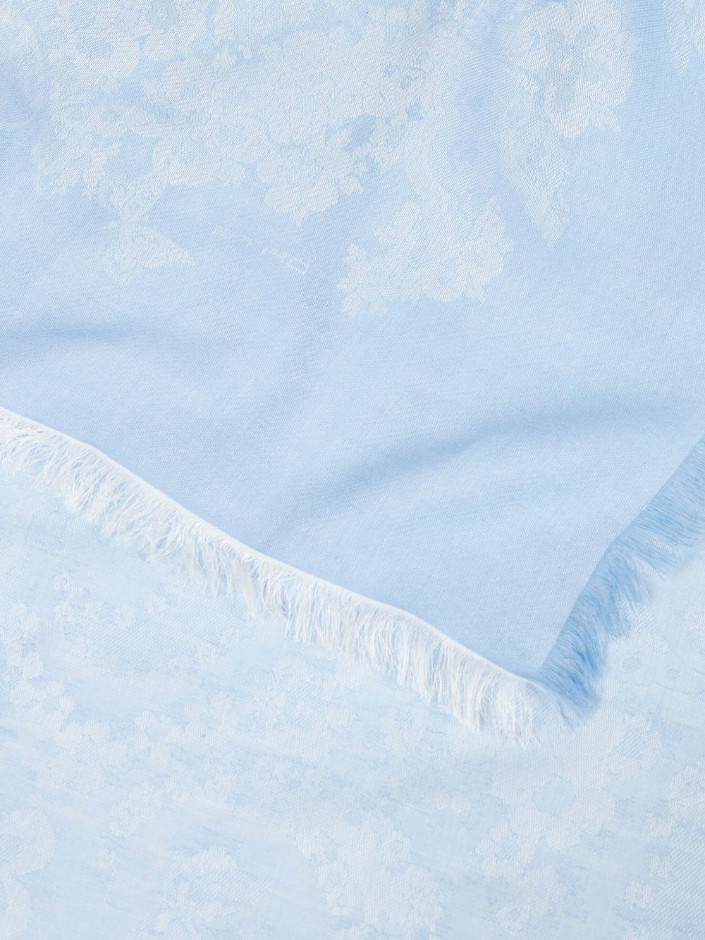 floral-jacquard scarf - 2