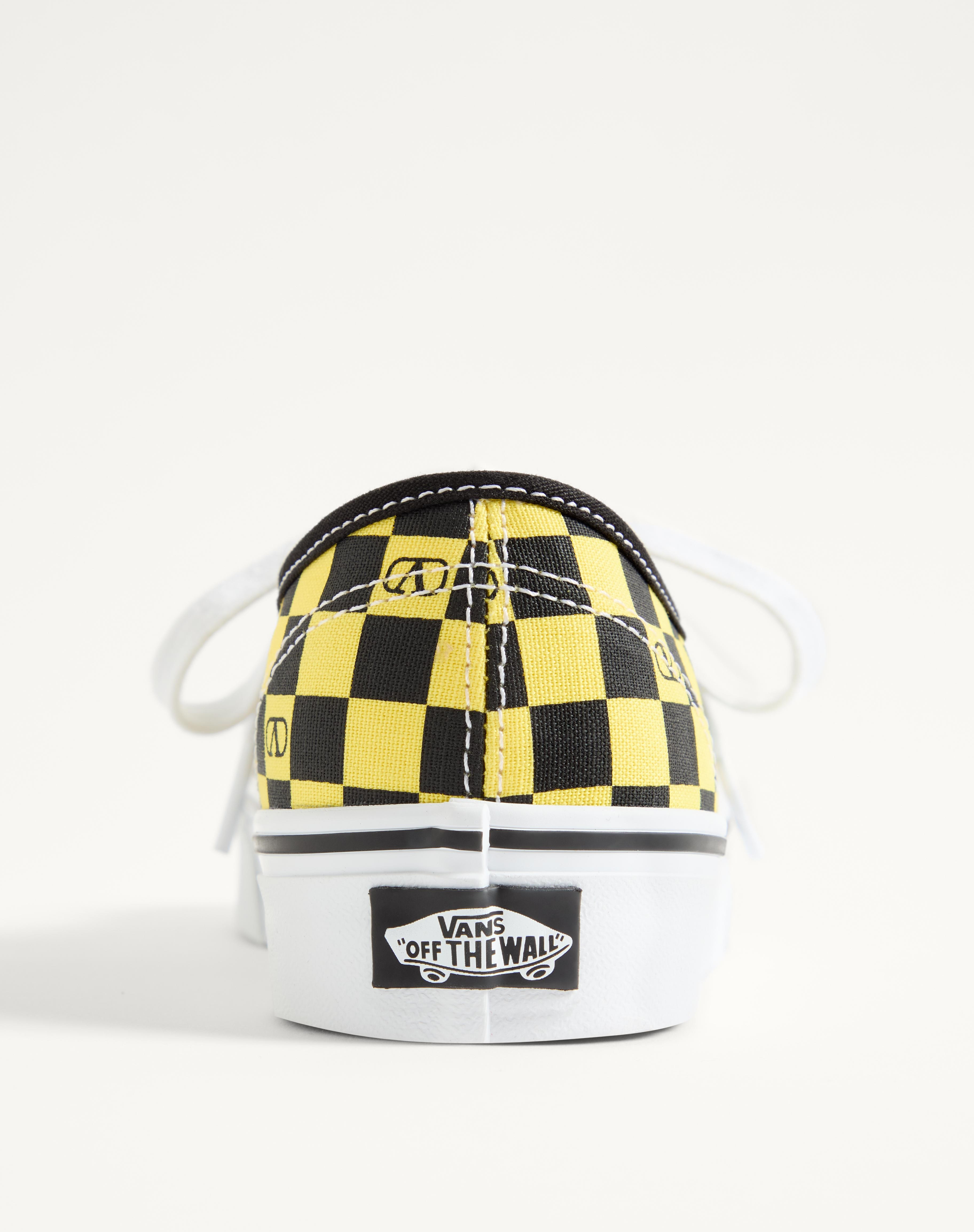 VALENTINO GARAVANI AND VANS LOW-TOP FABRIC TRAINER WITH VLOGO CHECKERBOARD PRINT AND LE CHAT DE LA M - 7