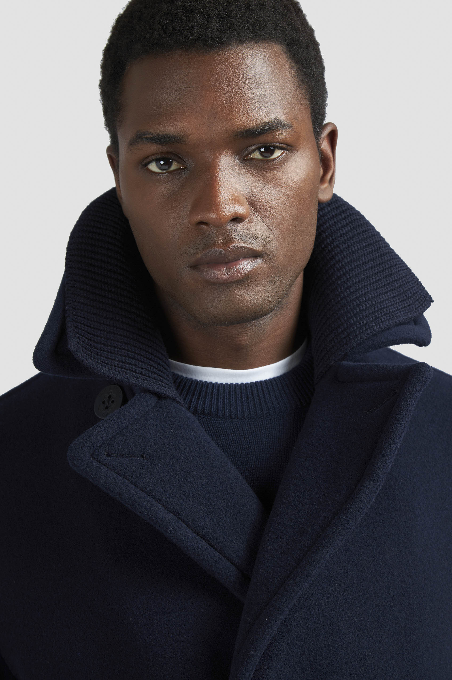 PEACOAT IN WOOL AND CASHMERE - 4