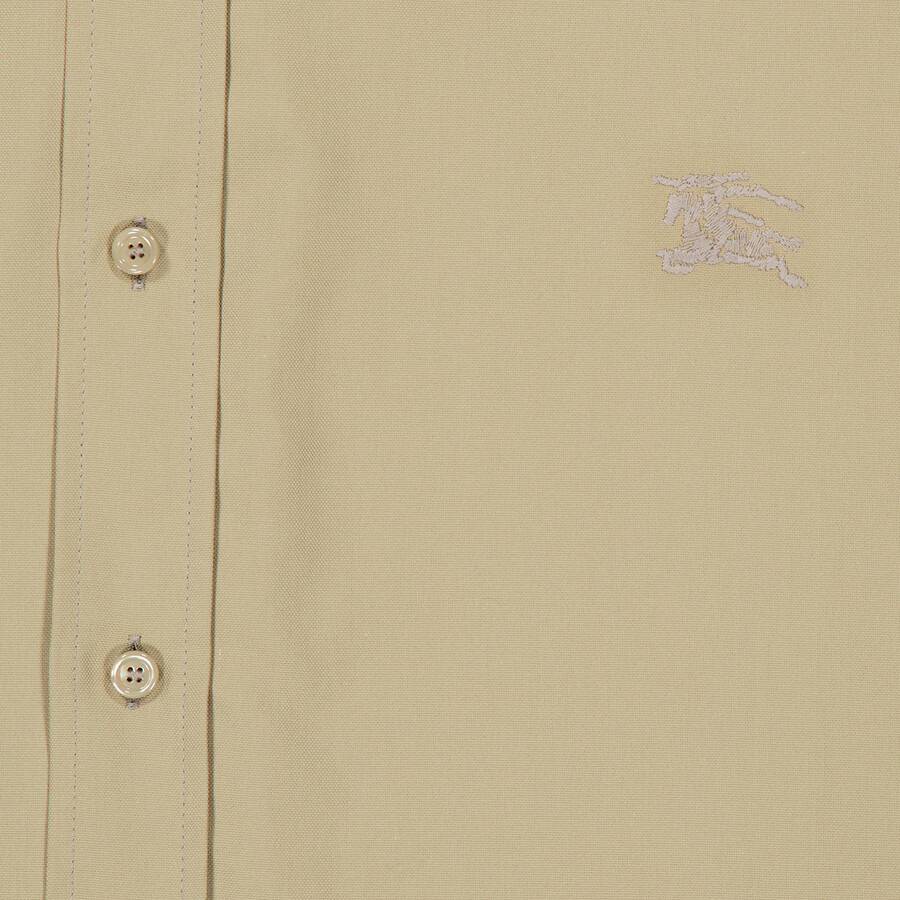 Burberry Logo-Embroidered Cotton Shirt - 2