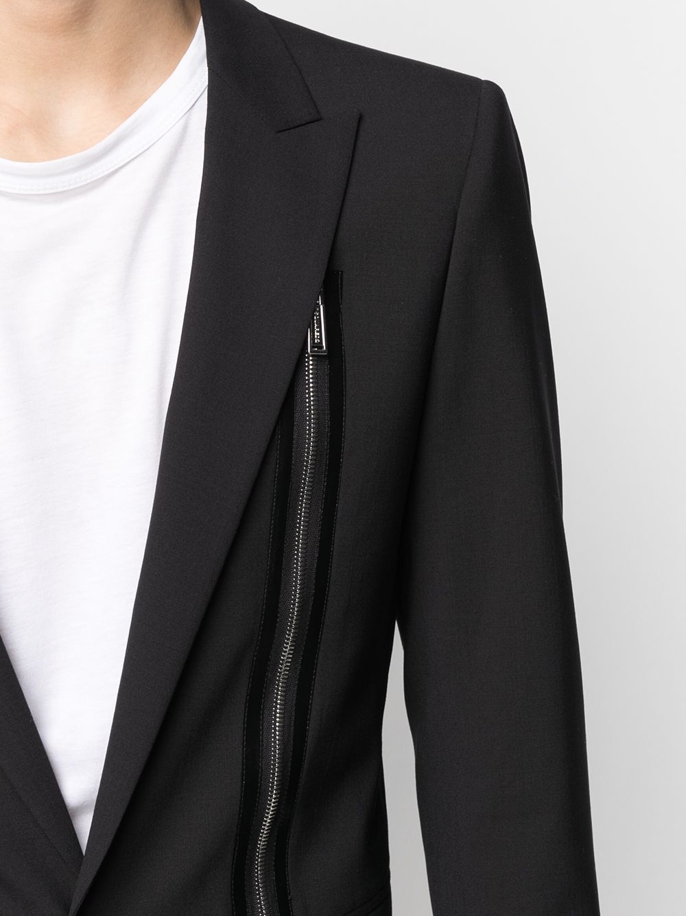 zip detailed blazer - 5