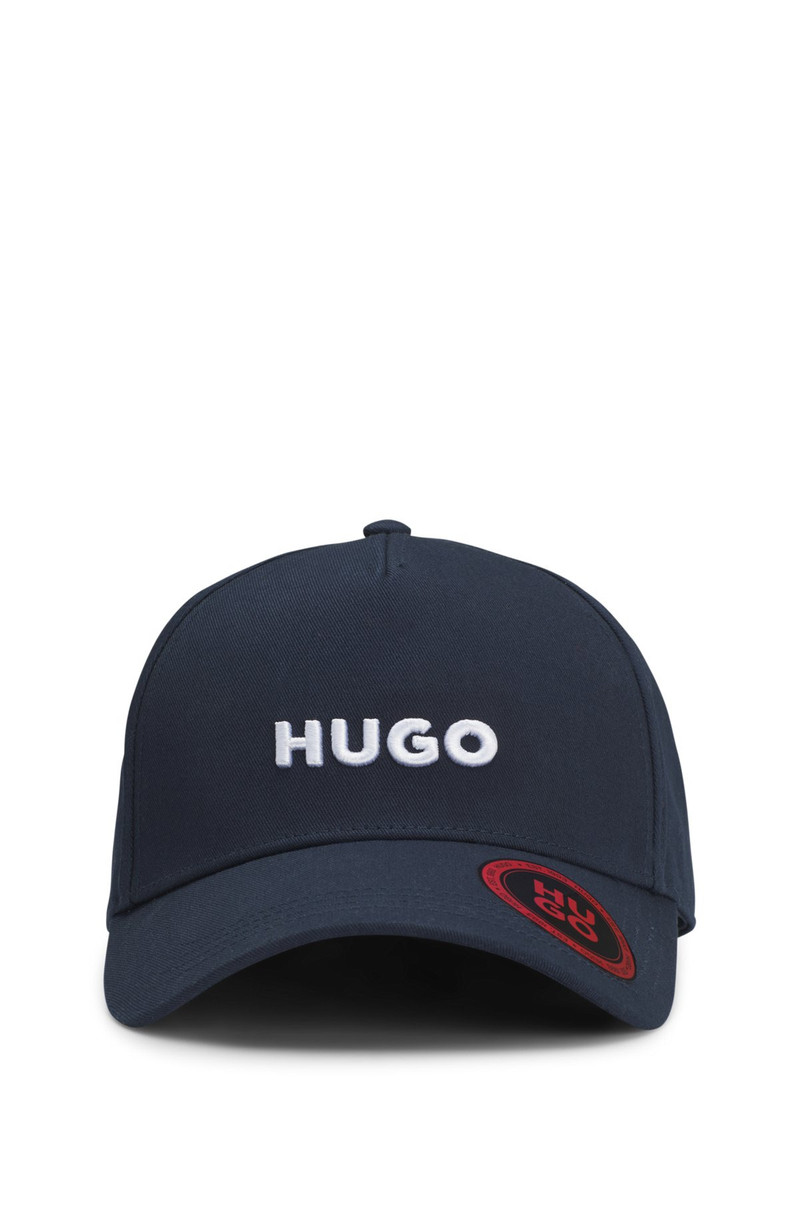 HUGO COTTON-TWILL CAP WITH CROPPED LOGO PRINT outlook