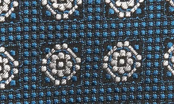 Floral Medallion Silk Tie - 3