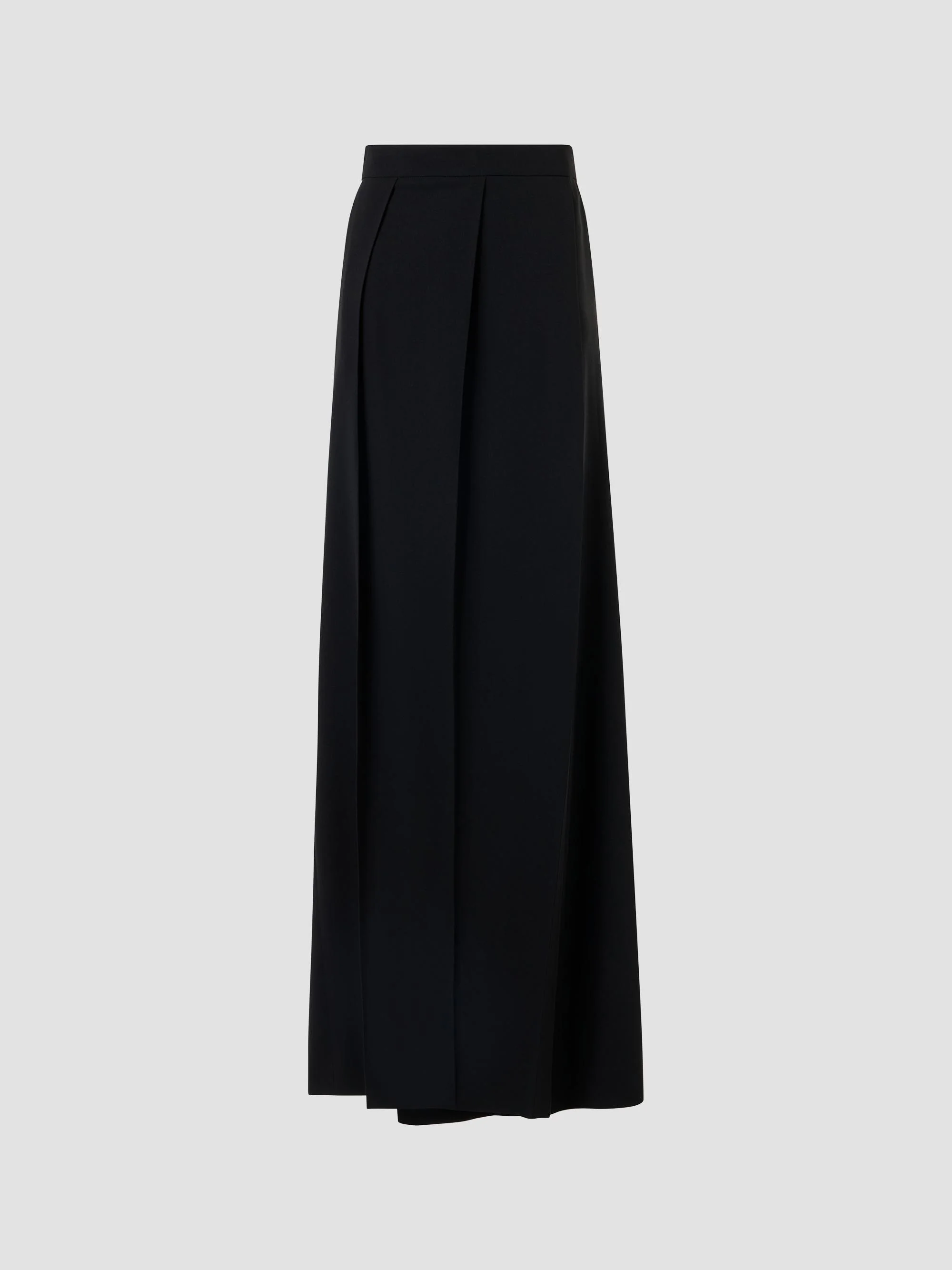Women's Fossil Pleated Wool Mid-Rise Straight-Leg Pants - Black - 1