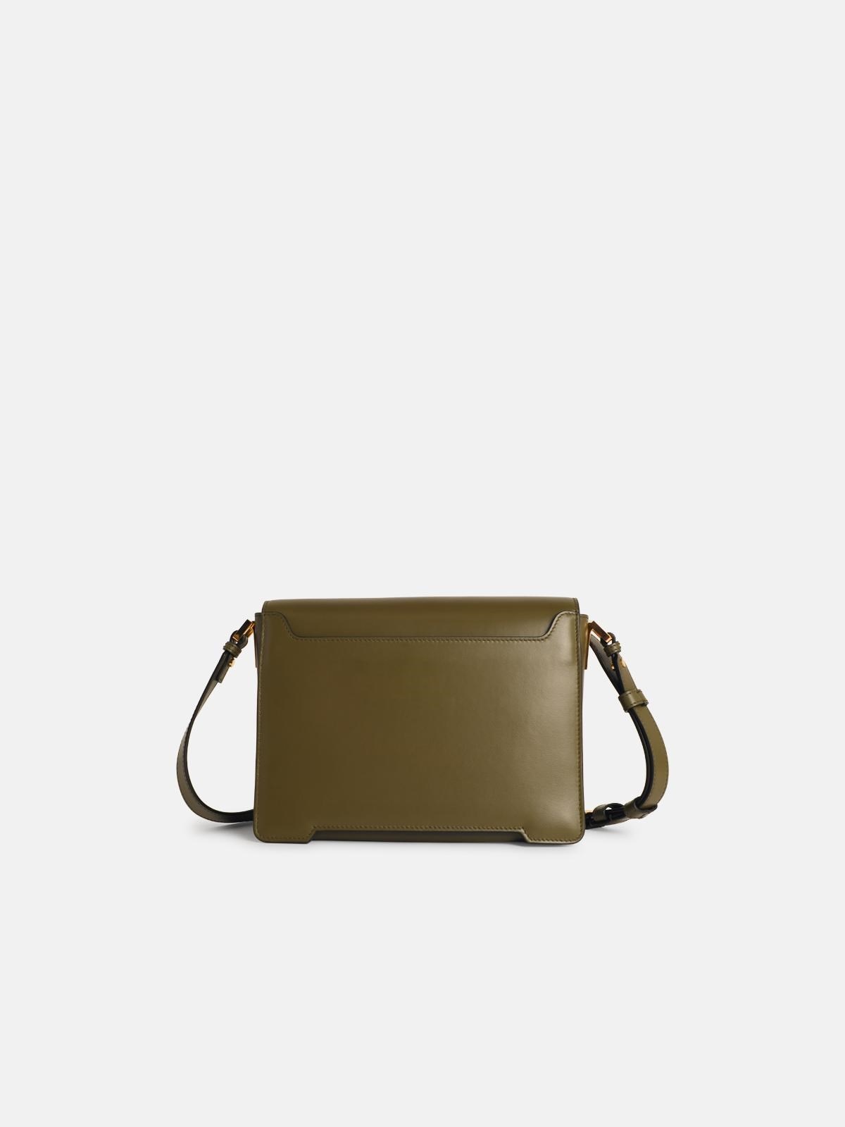 MEDIUM 'TRUNKAROO' SHOULDER BAG IN GREEN LEATHER - 3