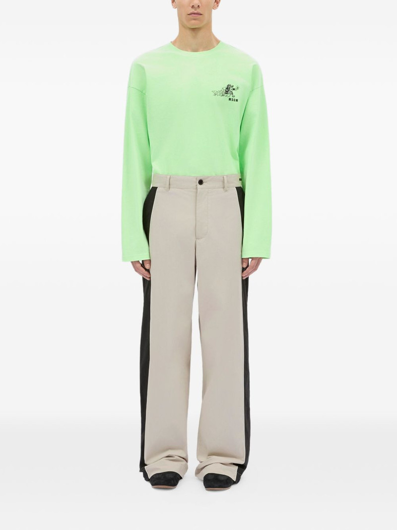 MSGM side-stripe trousers outlook