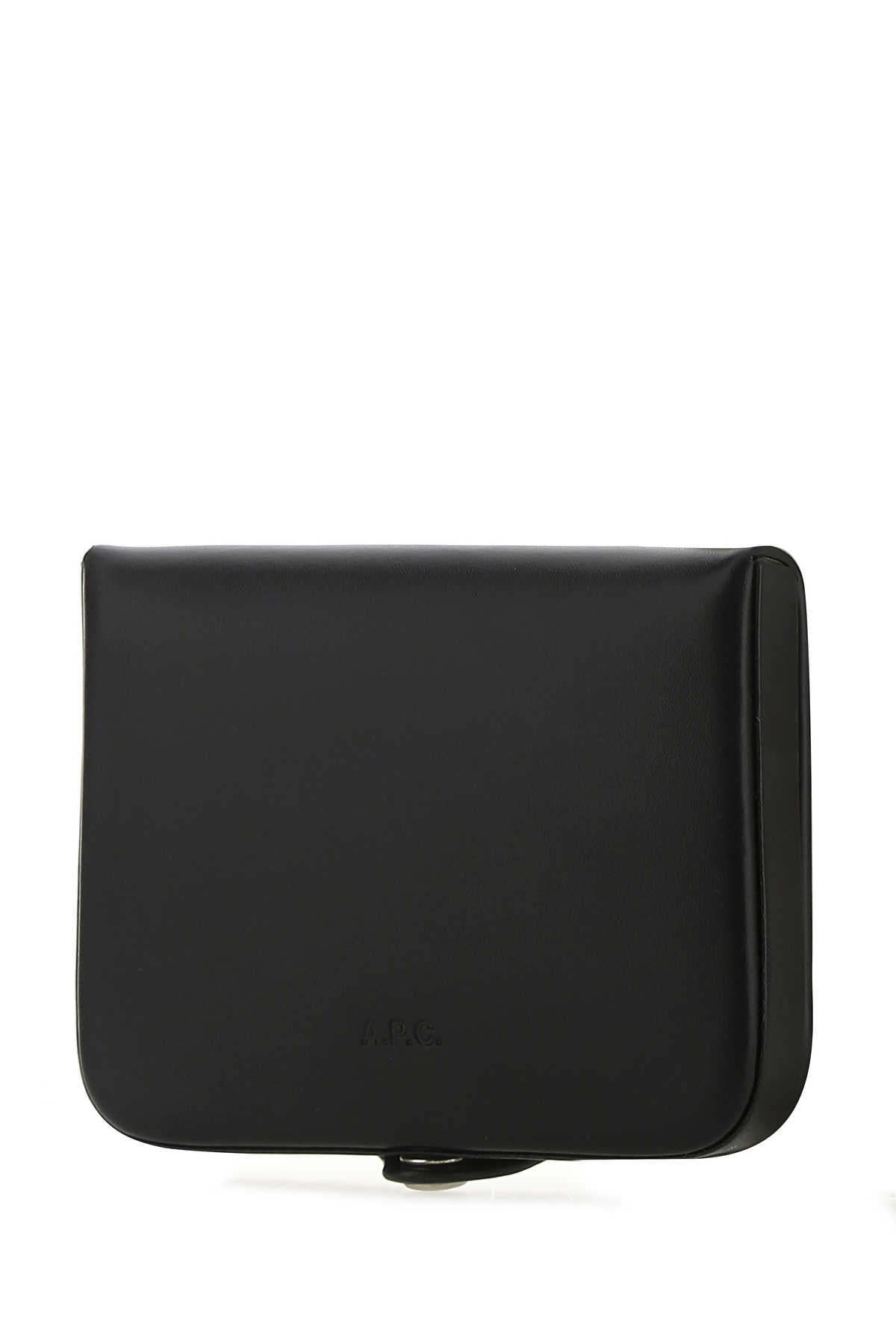 A.P.C. Men Black Leather Card Holder - 2