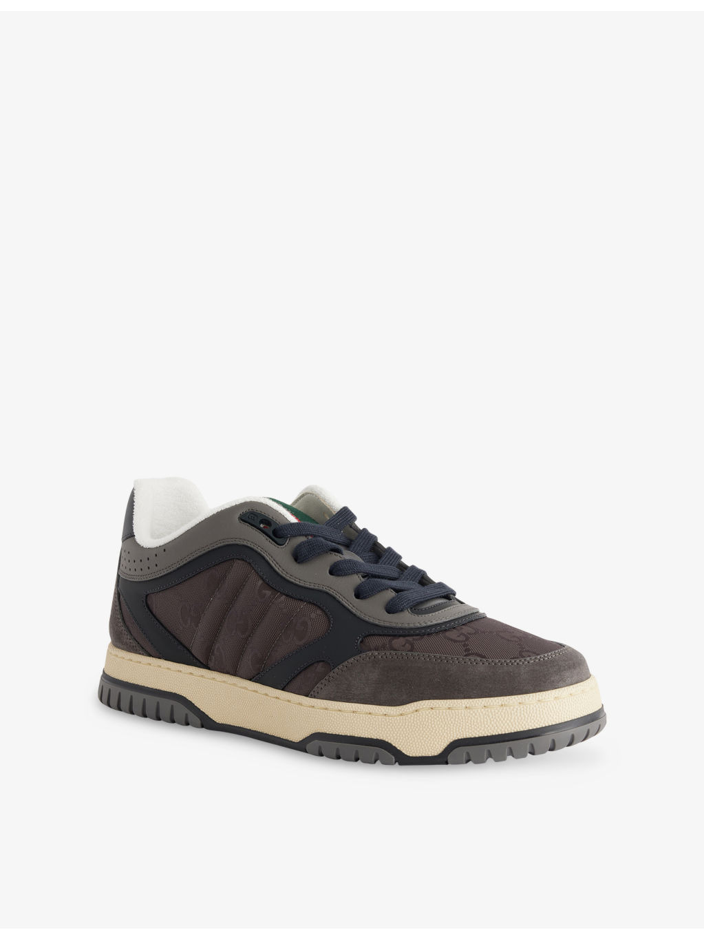 Re-Web Leather and Mesh Low-Top Trainers - 3