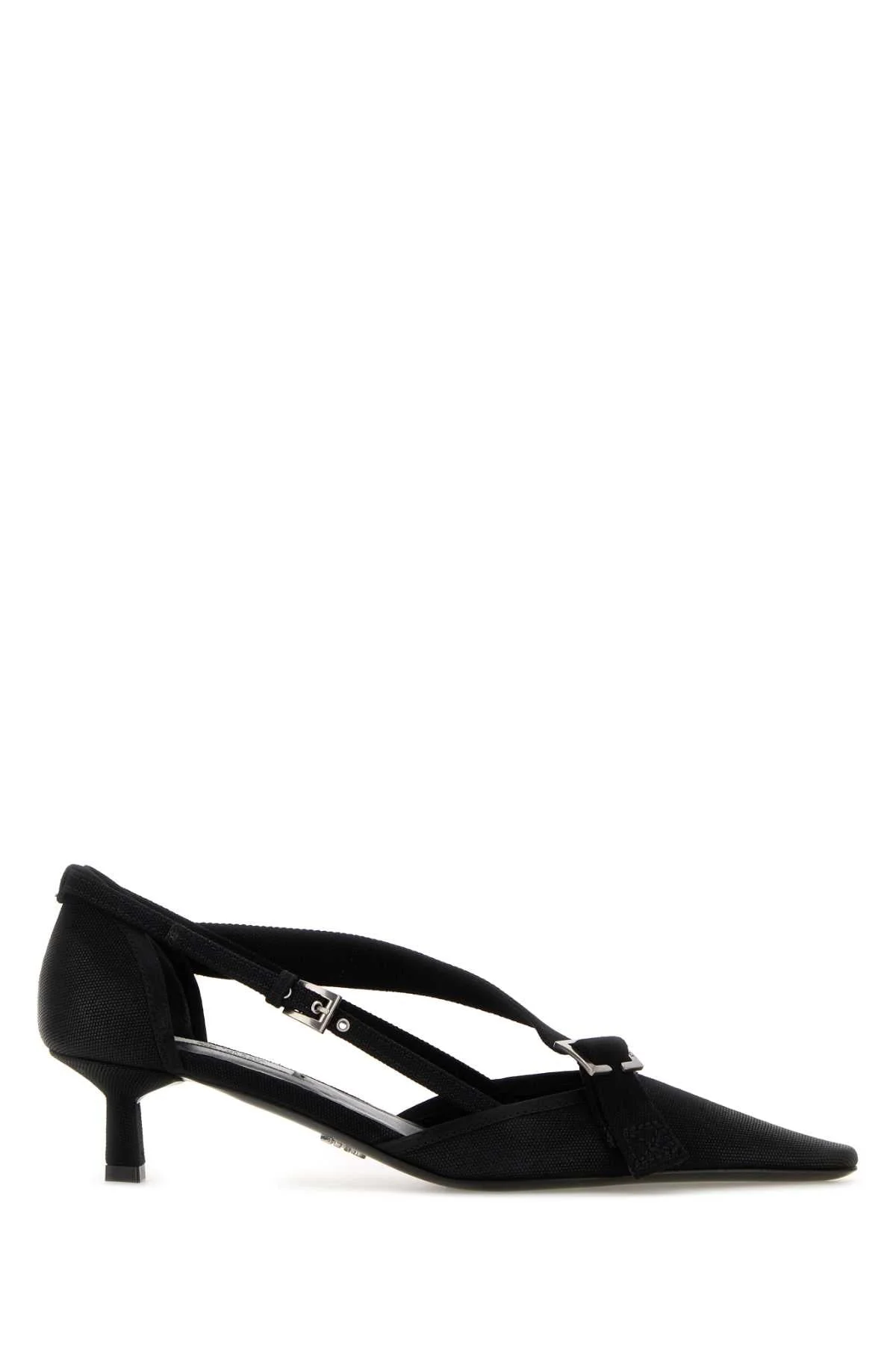 Prada Women Black Canvas Pumps - 1