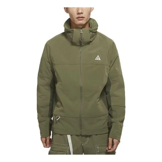 나이키 Acg 태양 Farer 옥외 단단한 색깔 스포츠 두건 재킷 녹색 DH3104-222 - 1