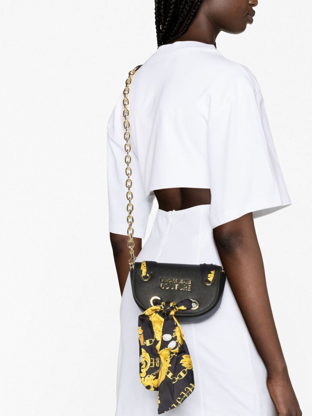 Barocco-print scarf shoulder bag - 3
