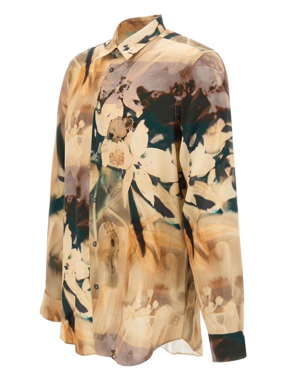 abstract-print shirt - 3