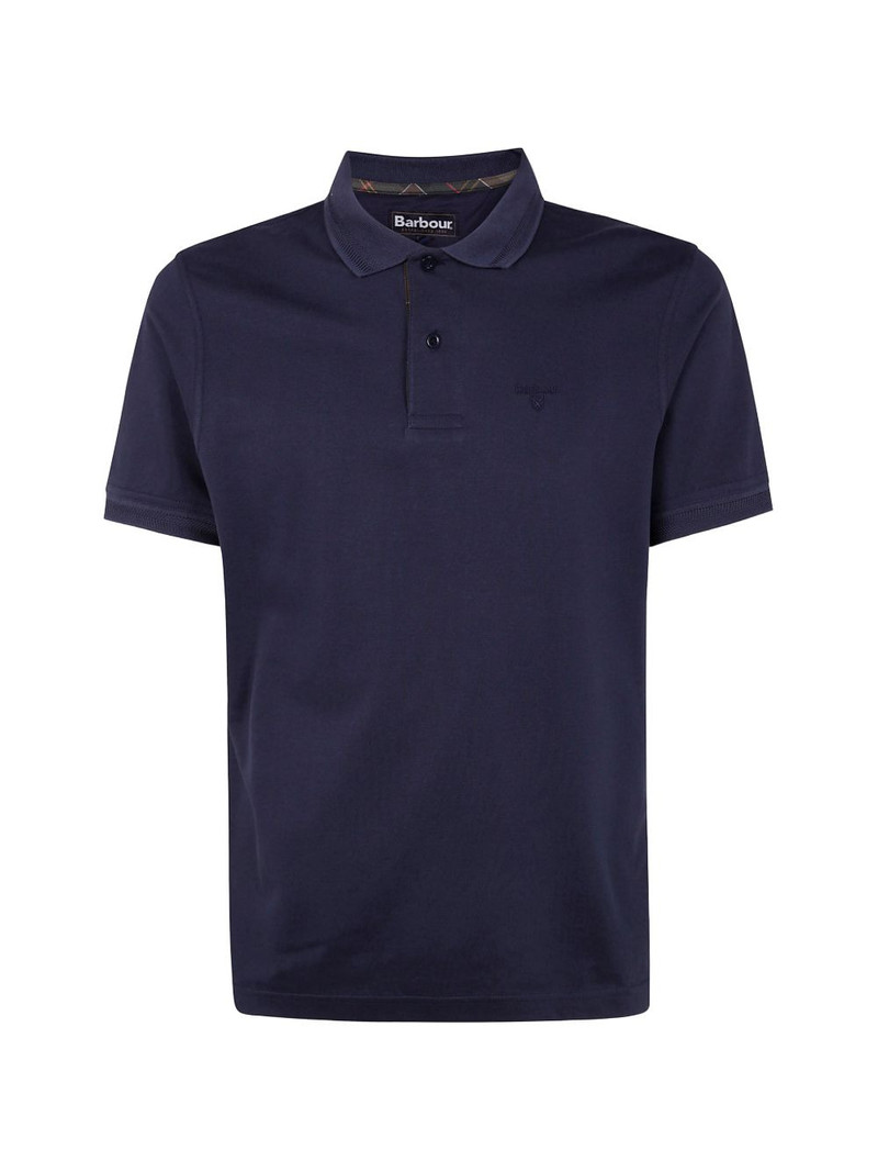 logo-embroidered polo shirt 1