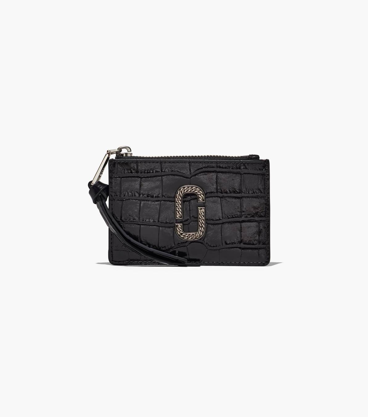 THE CROC-EMBOSSED TOP ZIP MULTI WALLET - 1