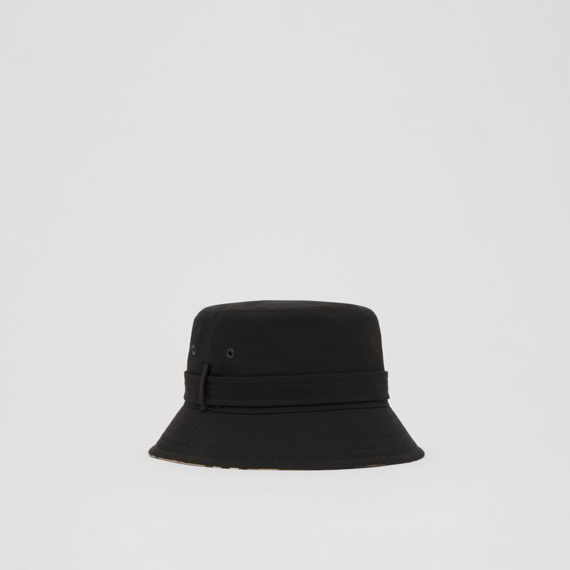 Cotton Gabardine Belted Bucket Hat 3