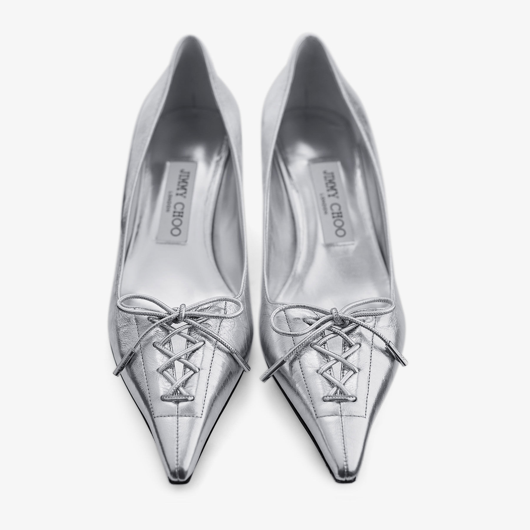 Scarlett 50
Silver Vintage Metallic Leather Pumps - 5