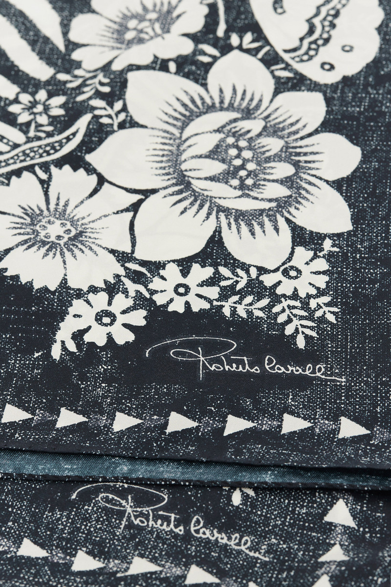 Roberto Cavalli Scarf with Zebra Pattern and Mirror Snake Monogram outlook