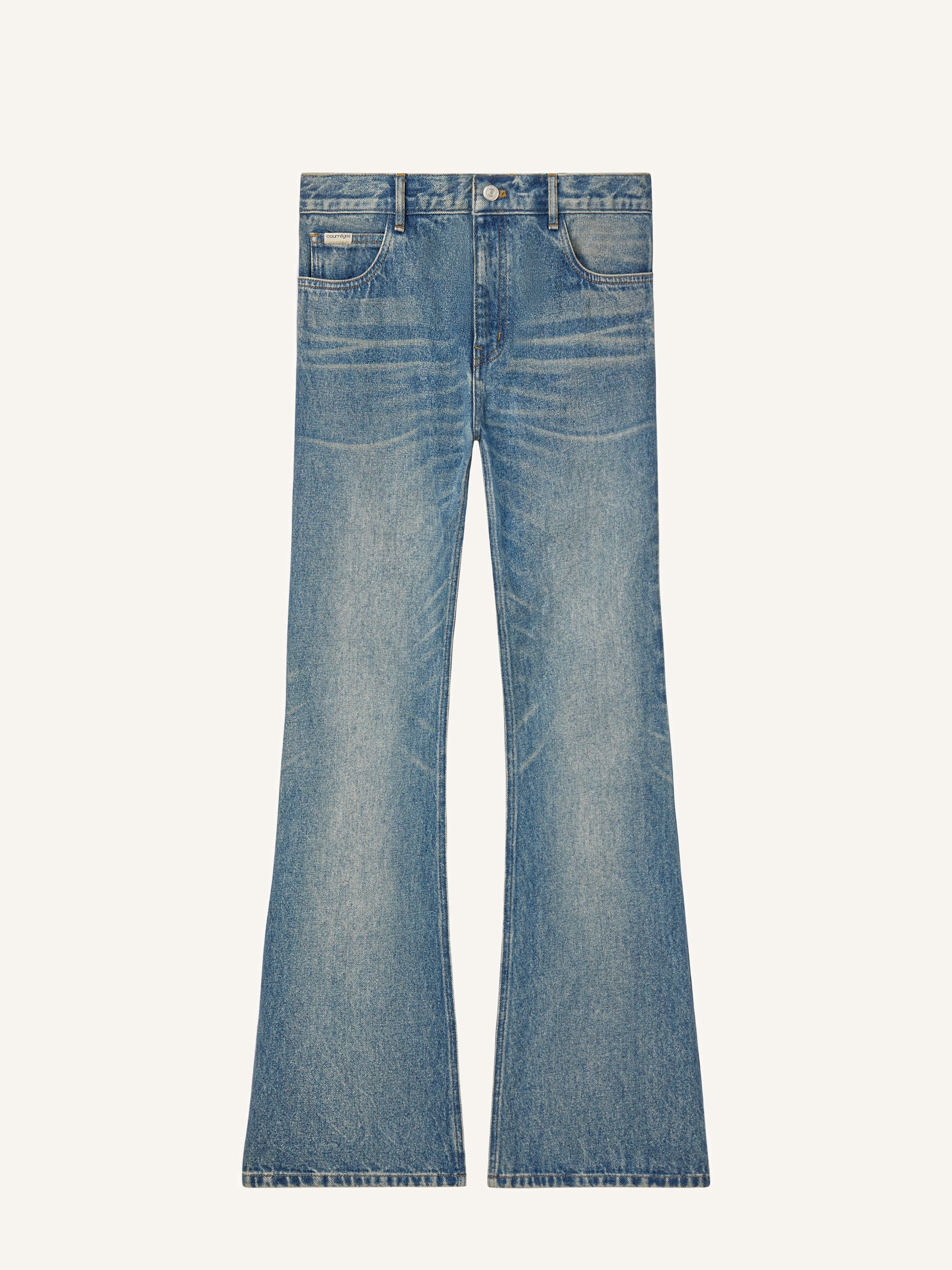 5-POCKET DENIM BOOTCUT PANTS - 1