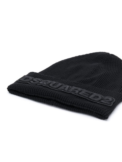 DSQUARED2 embroidered logo beanie outlook